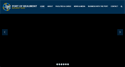 Desktop Screenshot of portofbeaumont.com