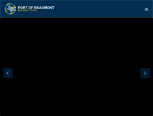 Tablet Screenshot of portofbeaumont.com